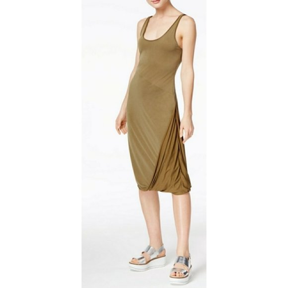 RACHEL Rachel Roy Dresses & Skirts - RACHEL Rachel Roy Indira Gathered Midi Dress Army Green SZ XS NWT